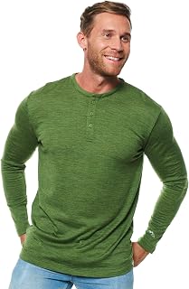 Merino.tech 100% Organic Merino Wool Lightweight Men's Baselayer Thermal T-Shirt + Hiking Wool Socks