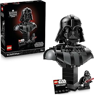 LEGO Star Wars Darth Vader Bust 75439 | Set for Adults, DIY Shelf Decor Display Model, Collectible Sith Minifigure, Red Lightsaber, Gift Idea, 349 Pieces
