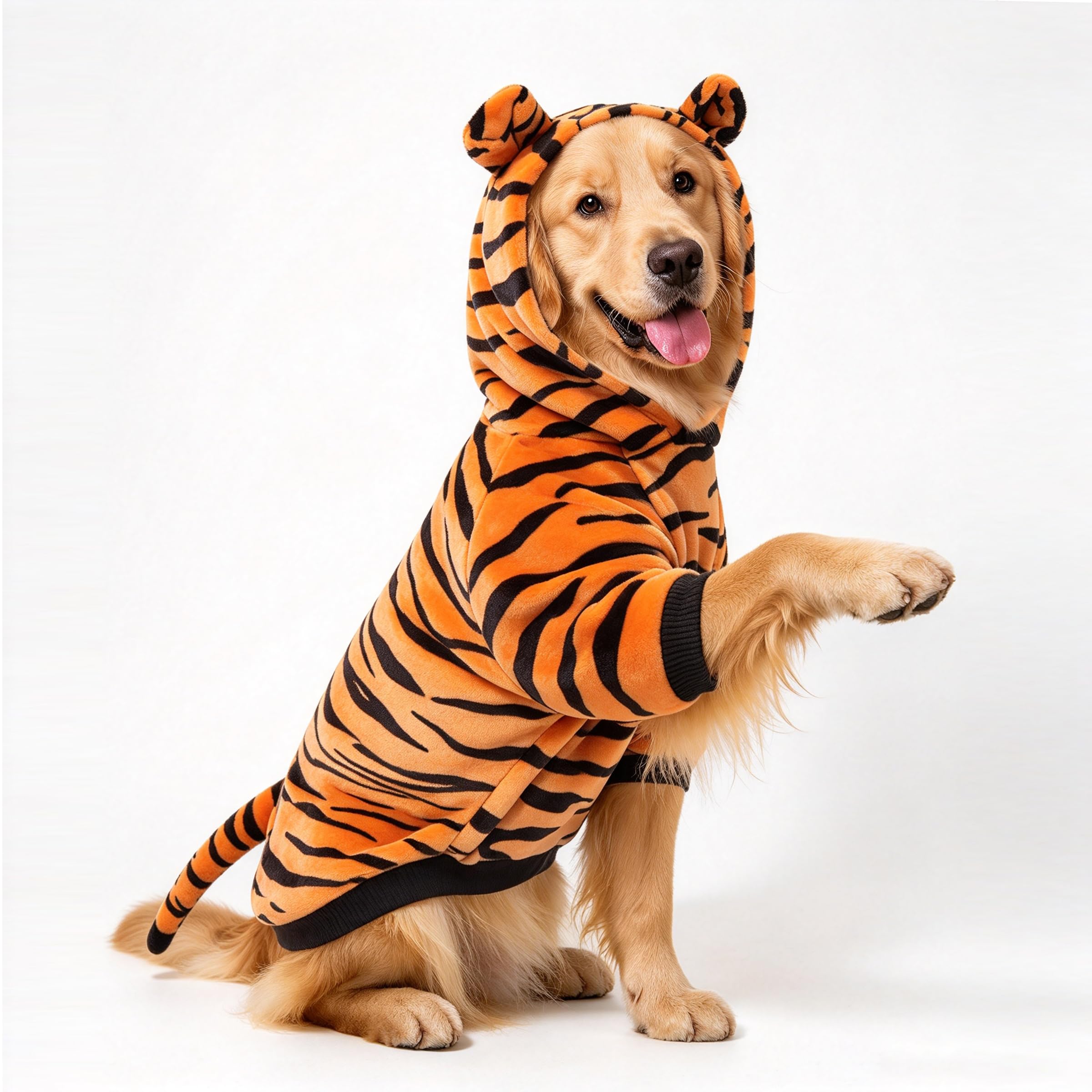 NACOCO Halloween Dog Tiger Costume-Pet Cosplay Clothes Cat Coat Hoodie Outfits W