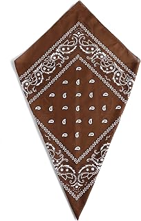 Paisley Bandana Head Scarf Headbands Handkerchief Cowboy Cotton Bib Party Face Covering Headwear For Motorcycling Mens Womens Unisex