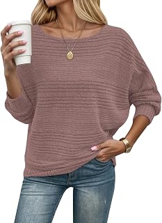 WNEEDU Women's Winter Sweater Autumn Lightweight Elegant Sweater