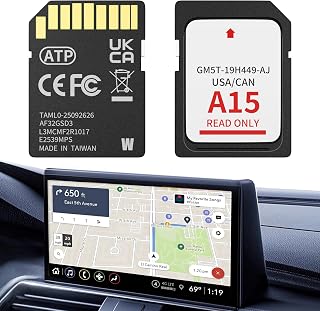 2026 Latest A15 Navigation SD Card Map Accessory for Ford Lincoln, F-150 Explorer Fusion Expedition Escape Edge MKC MKZ MKX Sync 2 Navigation SD Card Accessories Update USA/Canada Maps, GM5T-19H449-AJ