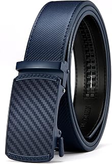 CHAOREN Men's Leather Ratchet Belt - Customizable Fit (35mm)