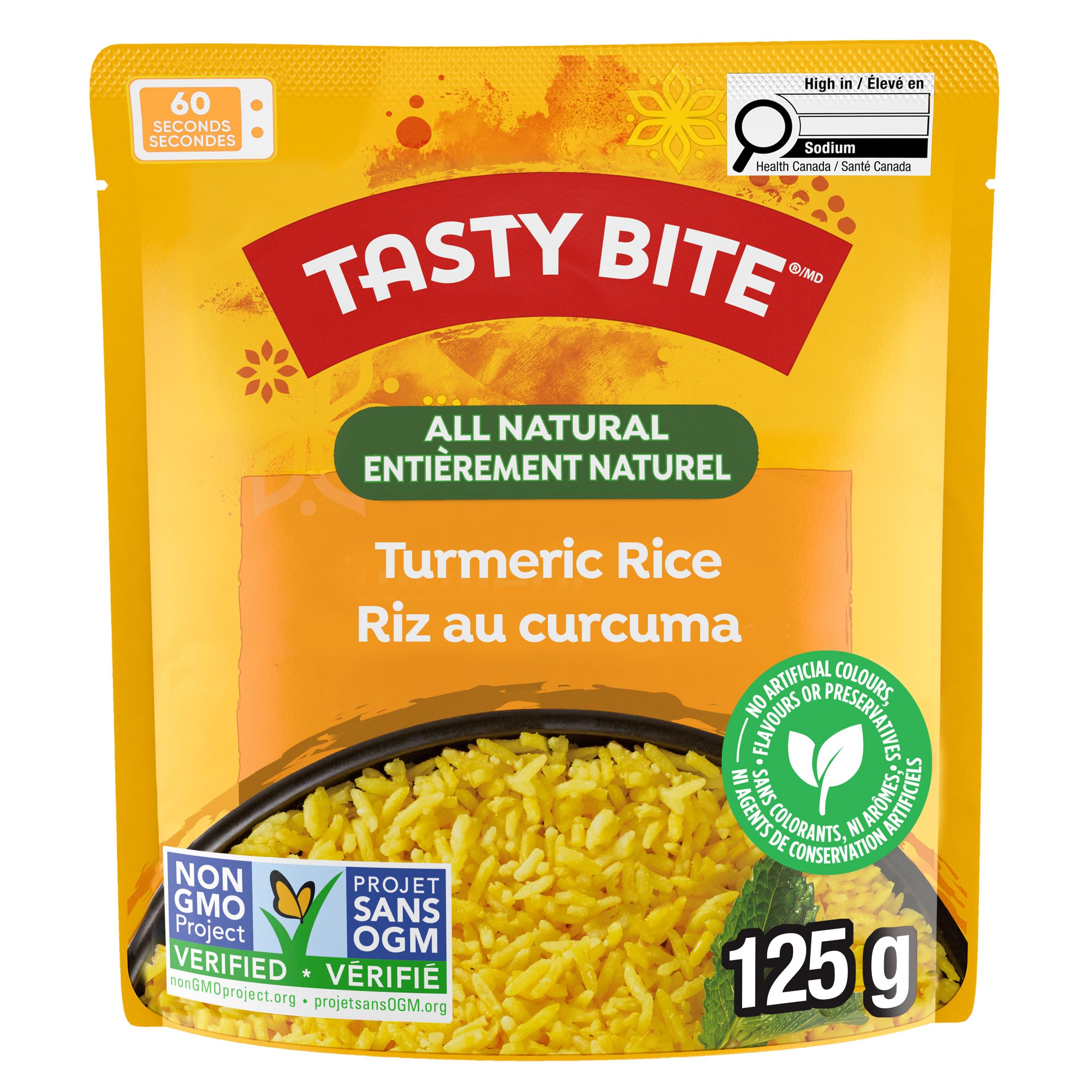 Tasty Bite All Natural Turmeric Rice 125G