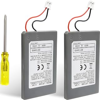 ROYEUEU PS3 Controller Battery Replacement LIP1359 for Dualshock 3 Sixaxis | 2 Pack PS3 Wireless Remote Batteries for Sony PlayStation 3 Dual Shock Three CECHZC2U CECHZC2E Model LIP1472 LIP1859 1800mAh