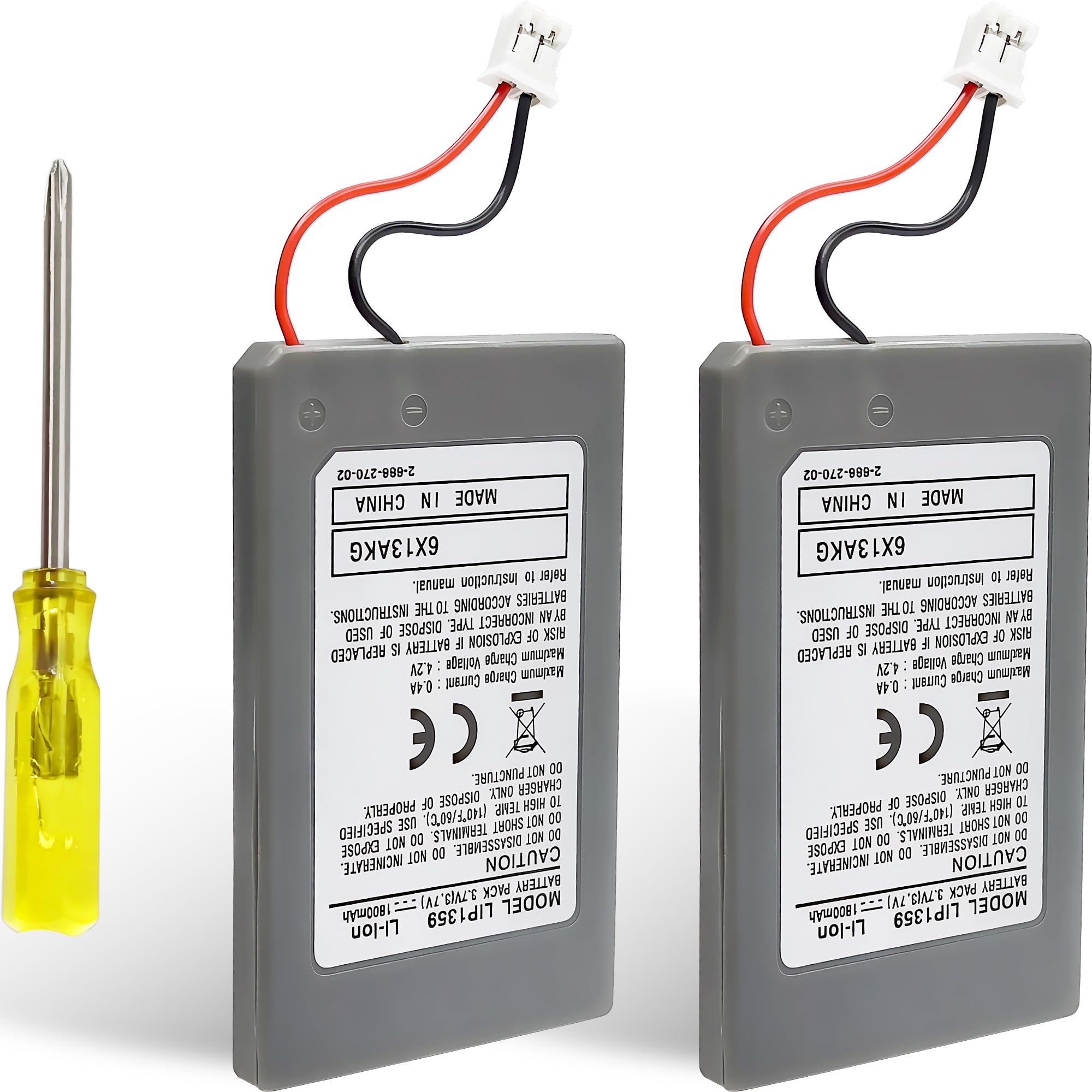 ROYEUEU PS3 Controller Battery Replacement LIP1359 for Dualshock 3 Sixaxis | 2 P