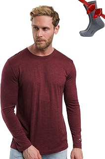 Maglia Termica Merino Lana Uomo Maniche Lunghe + Calzini