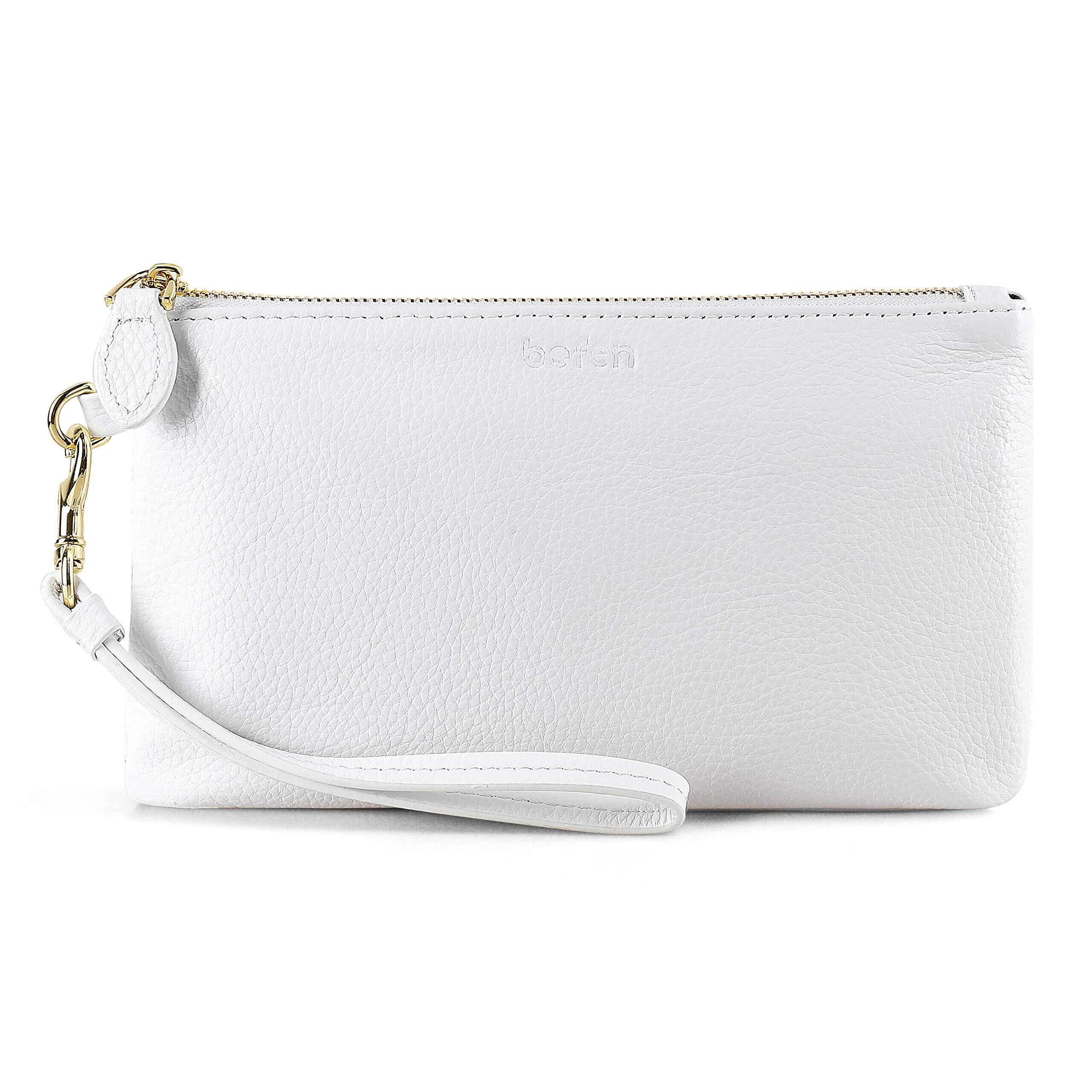 befen Genuine Leather Shoulder Bag for Women Wide Shoulder Bag,Small Women Shoul
