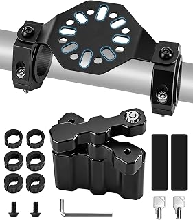 ZHILXN Upgraded UTV Gas Can Mount Fit 1’’- 2’’ Roll Bar with Keys Locking | Heavy-Duty Aluminum, Anti-theft, Universal Fuel Container Pack Bracket Compatible with Can Am X3 Polaris RZR UTV ATV SXS