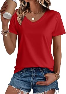 SMENG Women's Cotton Short Sleeve Casual Fit Breathable Fashion T-Shirt
