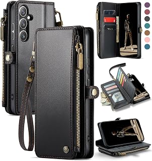 Defencase for Samsung Galaxy A13 5G Wallet Case with Card Holder, Black