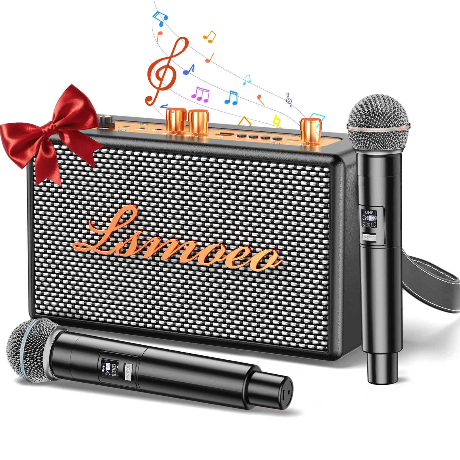 Karaoke Machine for Adults,2 Wireless Microphones for Karaoke Speaker, Portable 