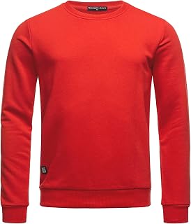 RED BRIDGE Men's Pullover Sweatshirt Longshirt Oversize Premium Basic Sweater