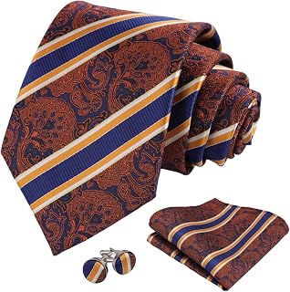 Elegante juego de gemelos cuadrados con estampado floral de cachemira para hombre