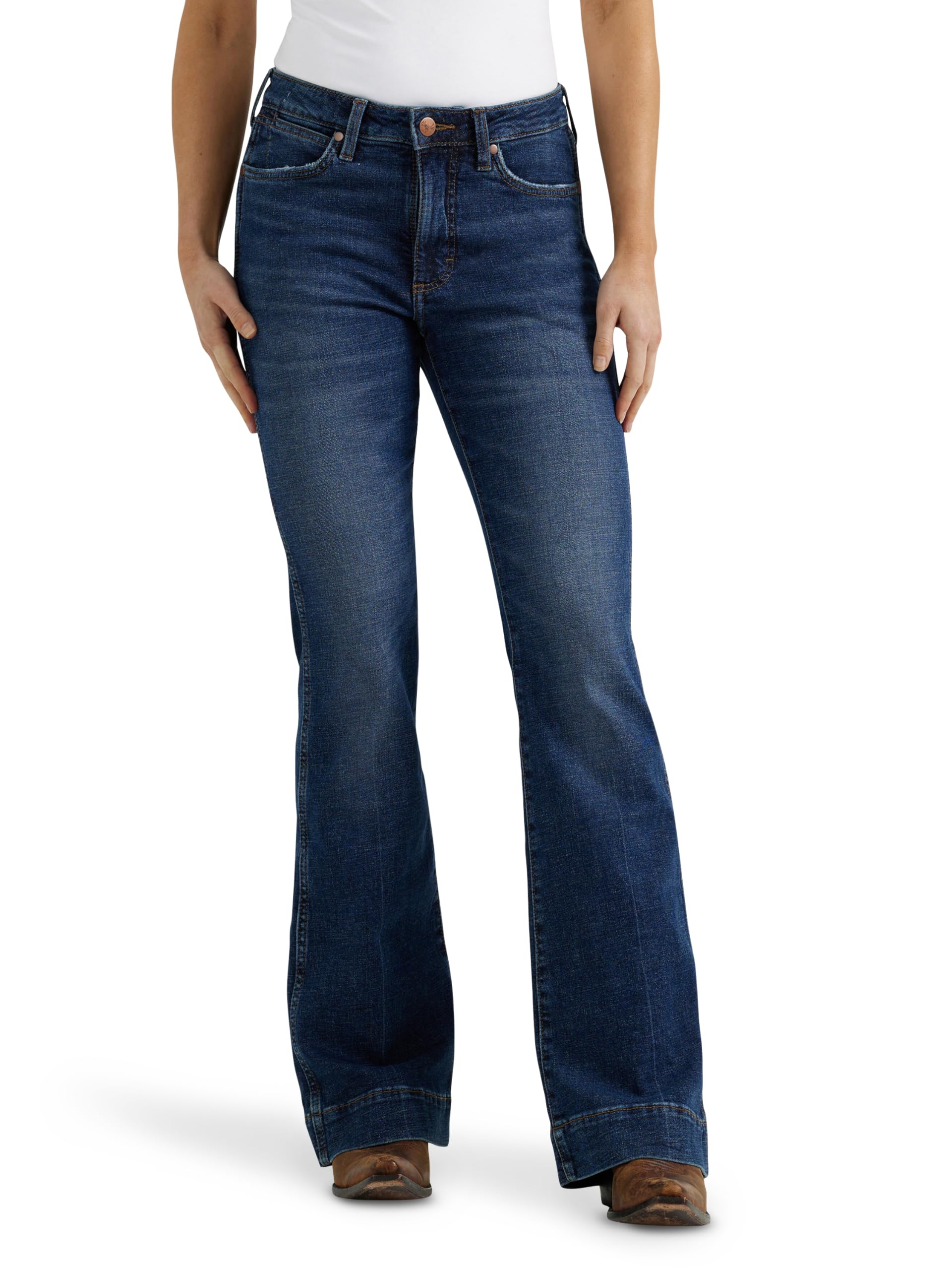 Wrangler Womens Retro Five Pocket High Rise Trouser JeanJeans