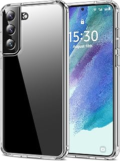 HOOMIL Cover for Samsung Galaxy S21 FE 5G 6.4 Inches, Anti-Yellowing Case, Shockproof and Anti-Scratches, Transparent Hard Back – Crystal Clear