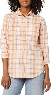 Amazon Essentials Women's Classic Fit Long Sleeve Button Down Poplin Shirt