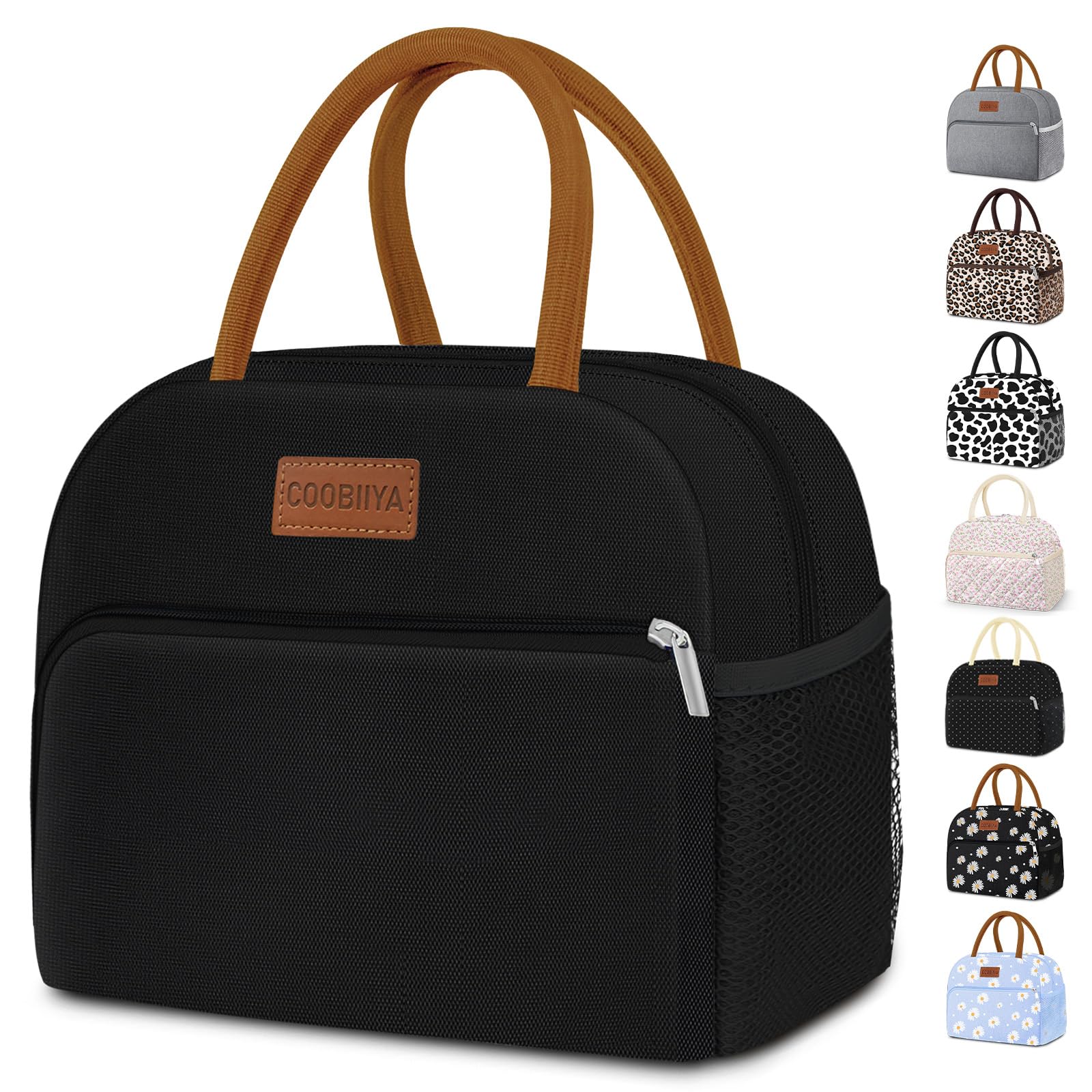 Coobiiya Lunch Box Lunch Bag for Women Men,Reusable Cute Lunch Pail bag,Leakproo