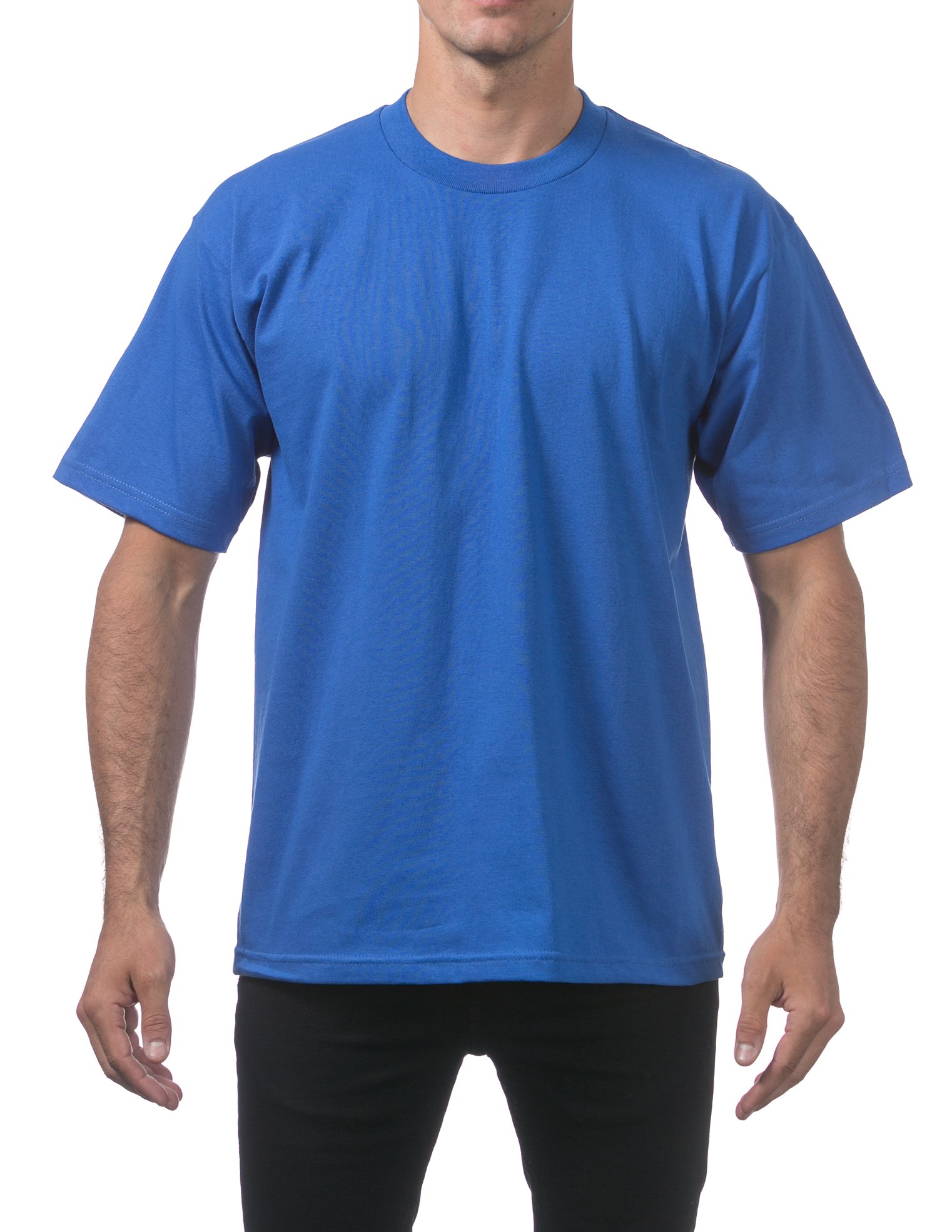 Pro Club Men's Men's Heavyweight Cotton Short Sleeve Crew Neck T-Shirt Classic
