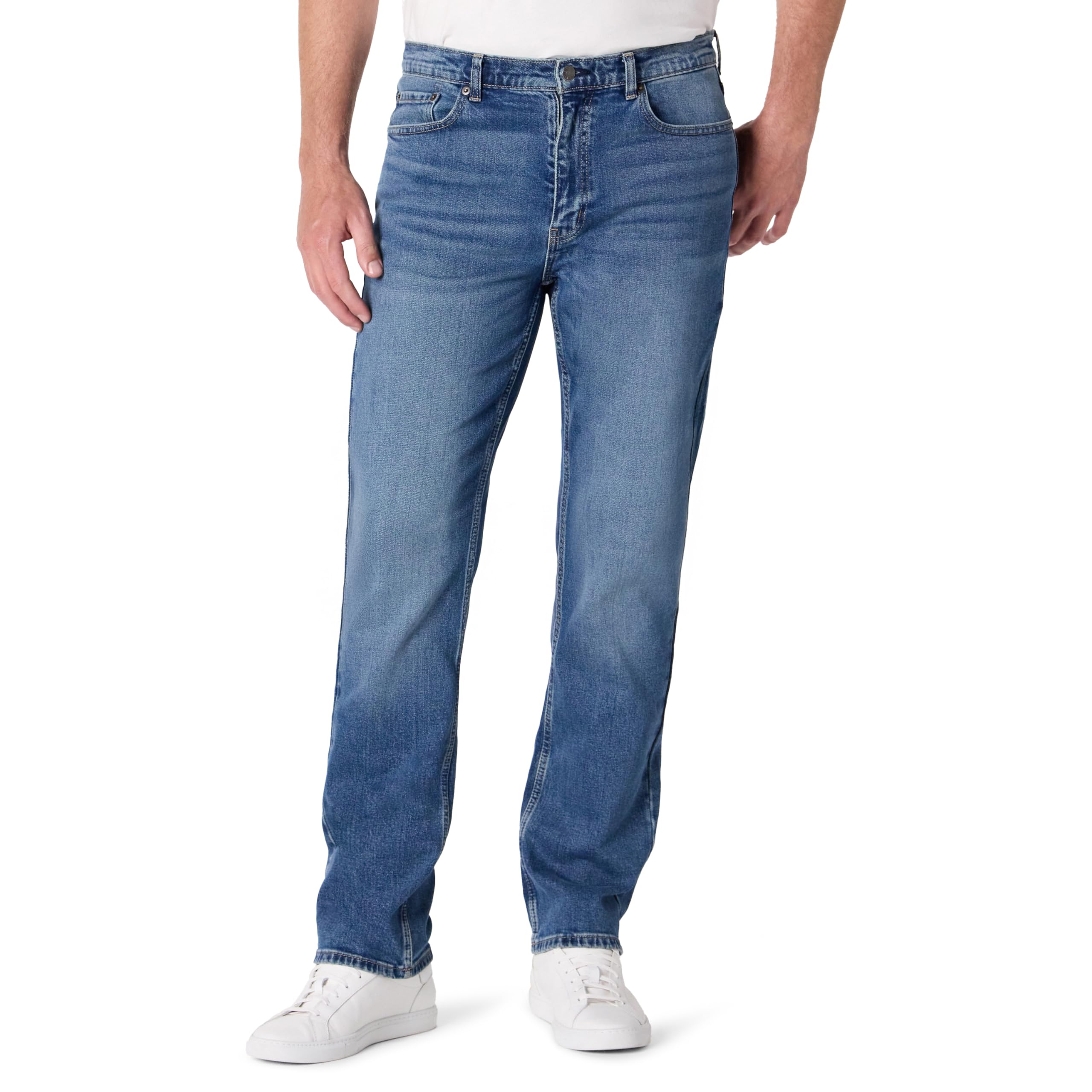 Amazon Essentials Men's Jeans with Straight Cut and Low Stretch