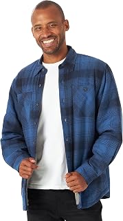 Wrangler Authentics Men's Long Sleeve Sherpa Lined Shirt Jacket