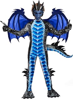 Spooktacular Creations Child Boys Dragon costume, Dragon Wings and Mask for Halloween Parties, Cosplay