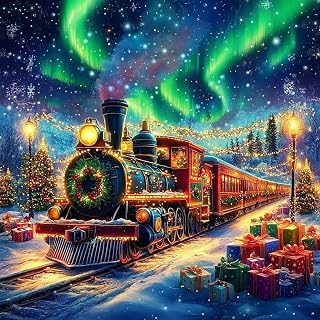 ijbnhd クリスマストレイン ダイヤモンドアートキット 大人用 クリスマス