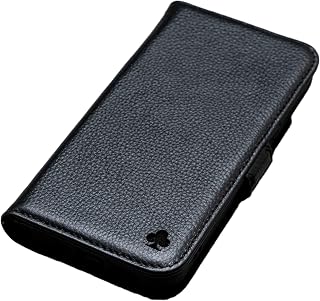 PORTER RILEY Leather Wallet Case for iPhone 18 Pro Max & 17 Pro Max, Pure Black