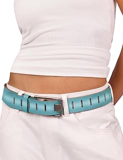 Women Full Grain Leather Belt for Jeans 1.57" Western Cowgirl Belt