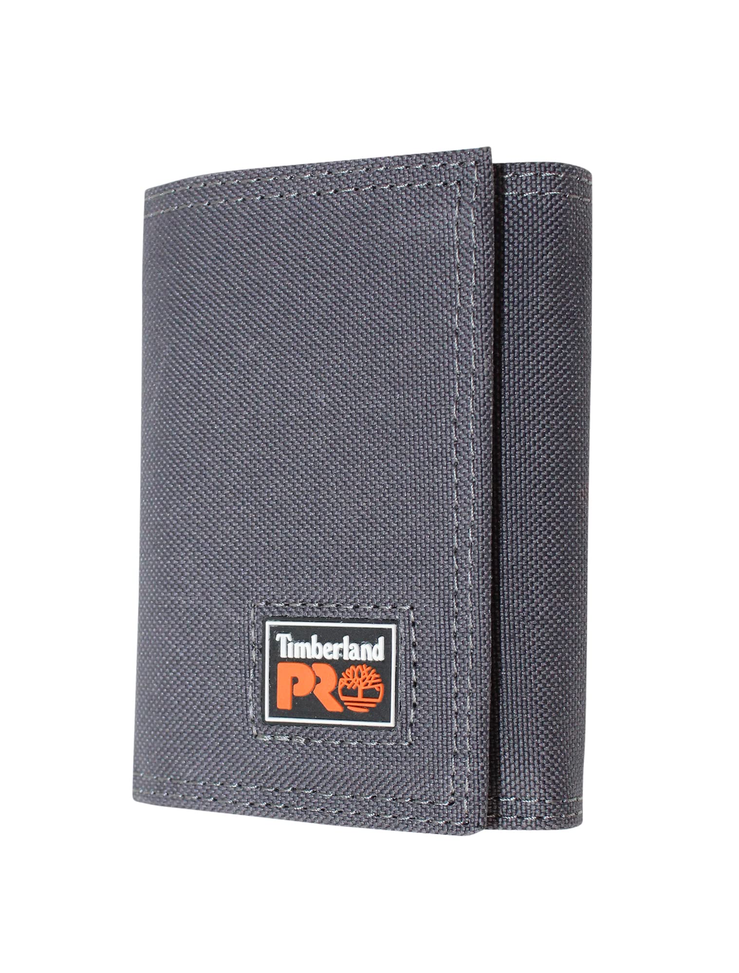 Timberland PRO Tri-Fold Cordura Nylon RFID Wallet with ID Window, Charcoal, One 