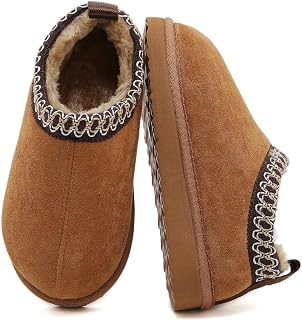 SMajong Kids Slippers Girls Boys House Shoes Fuzzy Warm | Plush Platform, Slip-on Slipper, Winter, Indoor Outdoor