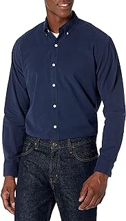 Amazon Essentials Men's Standard Fit Long Sleeve Oxford Shirt 100% Cotton