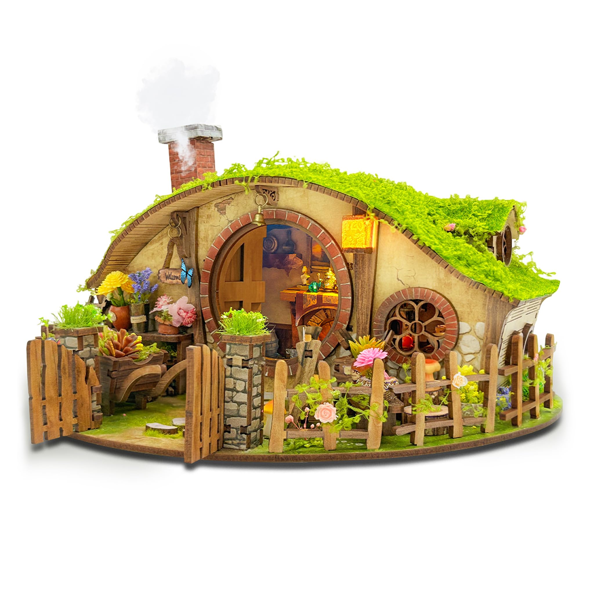 LORENOOK The Magic Ring House DIY Miniature House Kit & Book Nook Kit | Lighted 