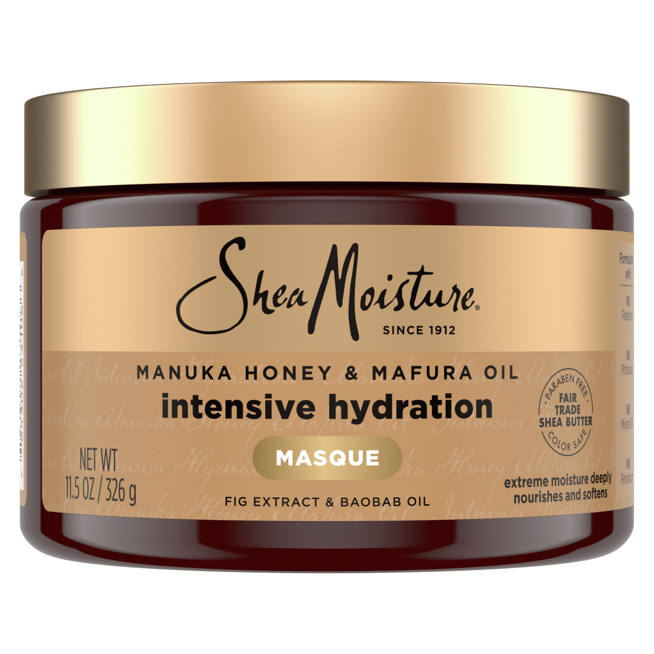 Shea Moisture Intensive Hydration Hair Masque Manuka Honey &amp; Mafura Oil For 