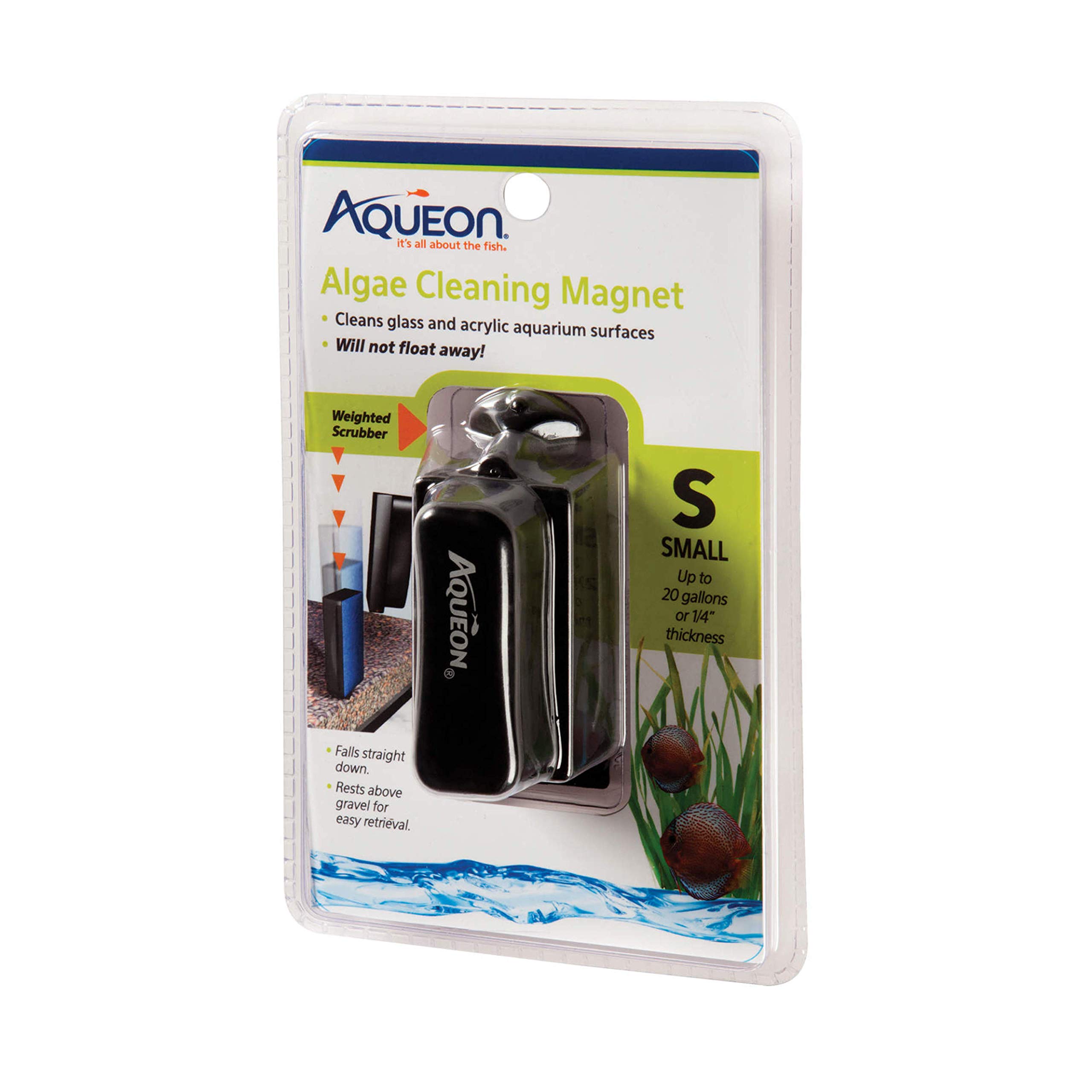 Aqueon Aquarium Algae Scraper, Fish Tank Magnetic Glass Cleaner for Glass/Acryli
