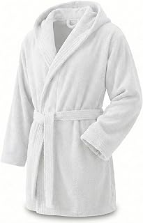 Top Towel - Elegant Bathrobe for Women and Men 100% Cotton 500 GSM - Hooded or Capless Option - Soft and Absorbent for Shower, Spa and Pool