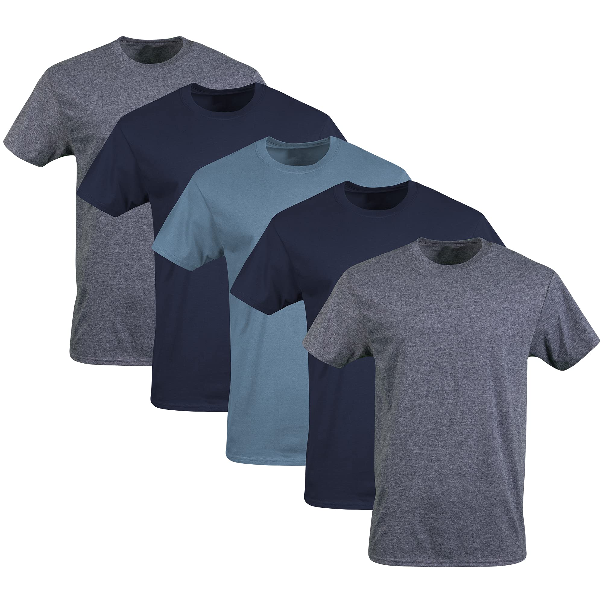 Gildan Crew T-Shirts, Multipack, Style G1100 Men's Underwear (Pack of 5)