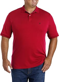 Nautica Mens Classic Fit Short Sleeve Solid Soft Cotton Polo Shirt
