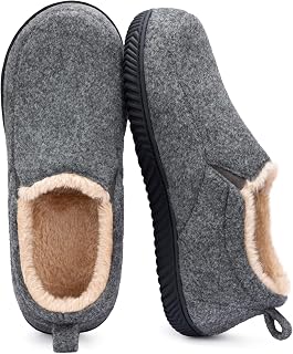 RockDove Mens Breathable Memory Foam Slippers with Non-Slip Sole