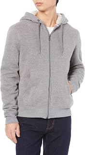 Amazon Essentials Men's Zip-Up Hoodie, Sherpa Lined, Fleece