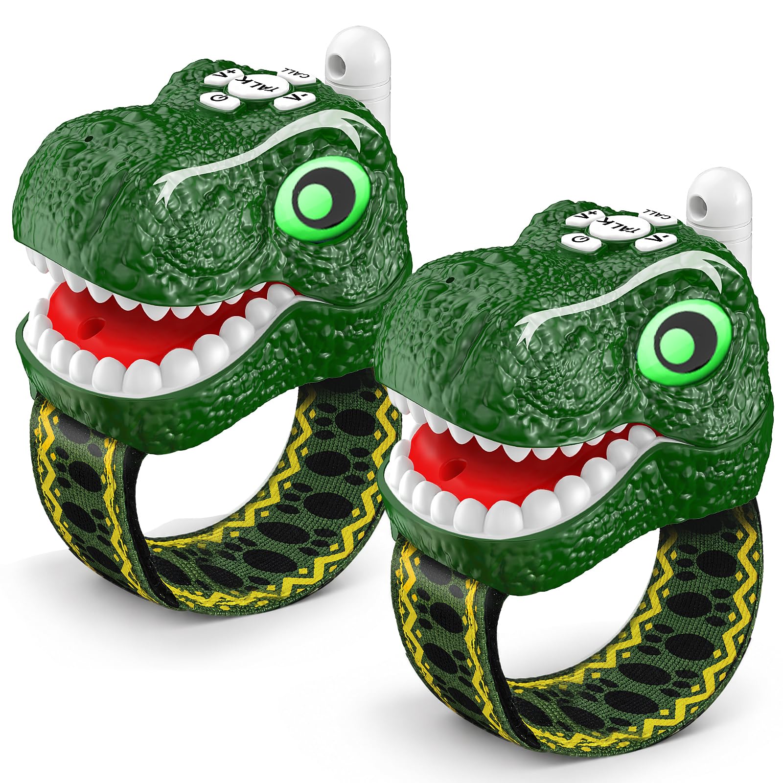 Dinosaur Toys Walkie Talkies for Kids, 2 Pack T-Rex Dino Wrist Walkie Talkies fo