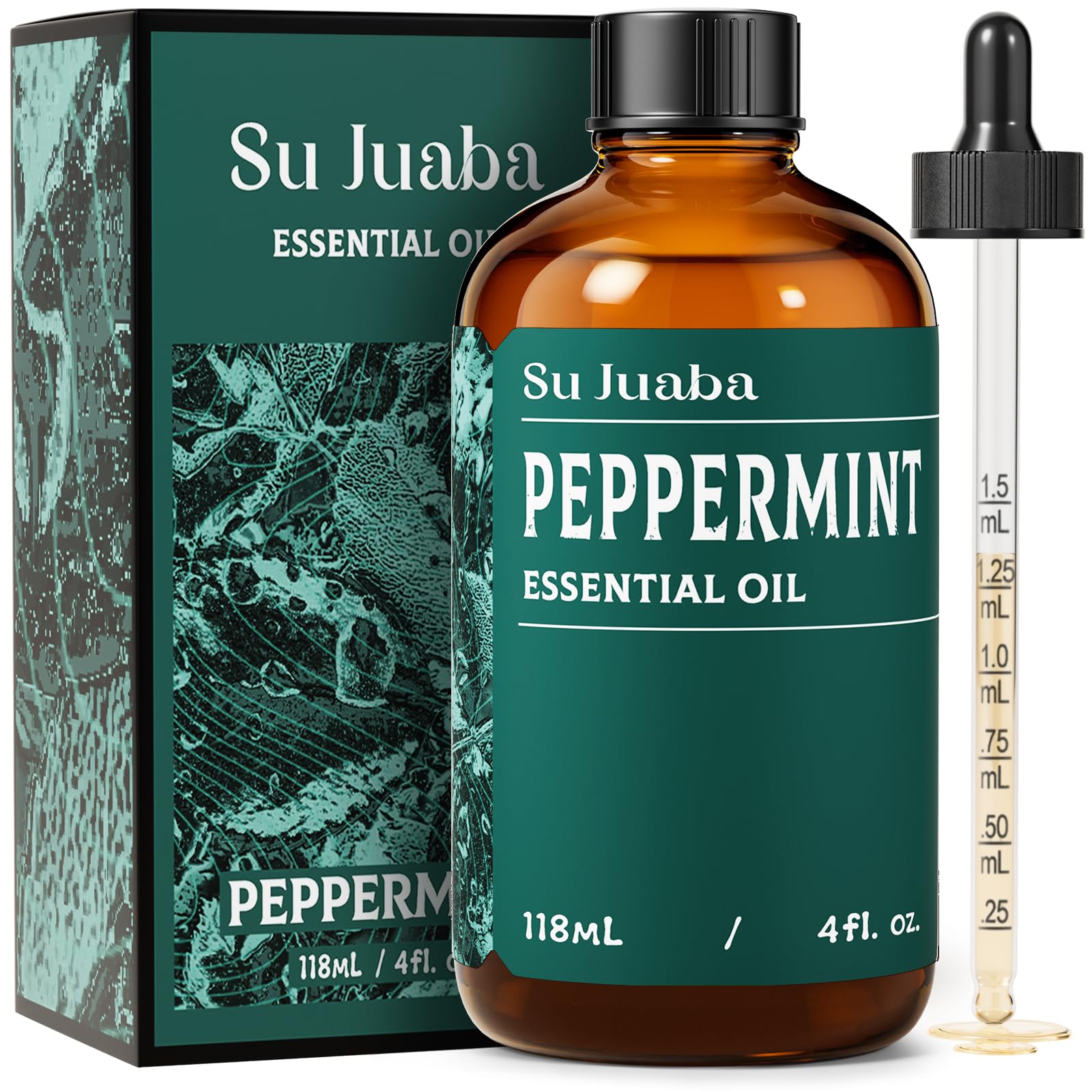 SU JUABA Peppermint Oil for Hair, Diffuser, Aromatherapy, Air Freshener | for Ai