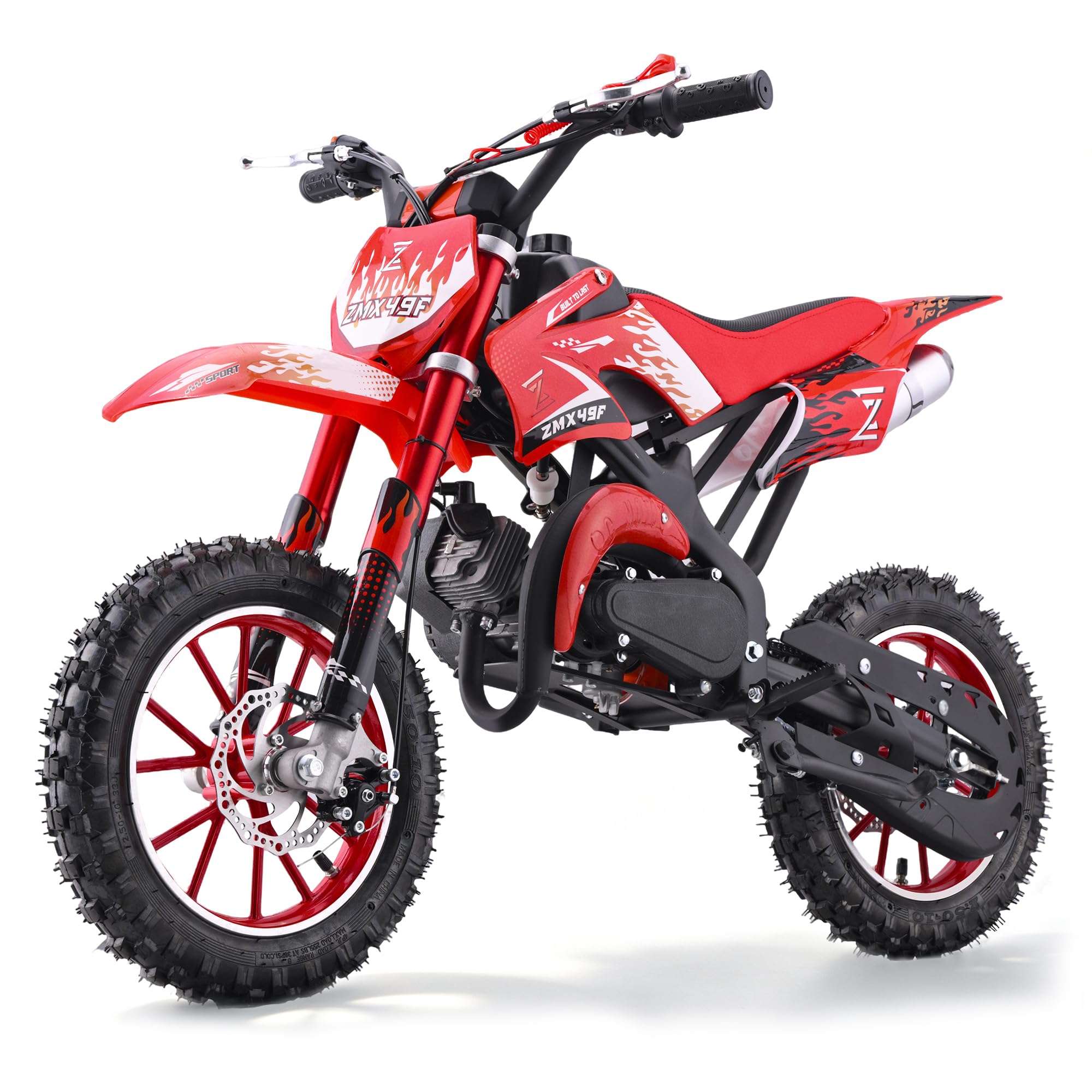 ZEAIMX 50cc Kids Dirt Bike, 2-Stroke Gas Powered Mini Dirt Bike for Kids 8–14, O