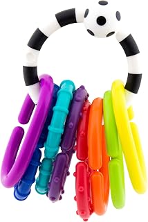 Sassy Ring O Links 9 Piece Set, Links for Stroller or Carrier Seat, 0+ Months