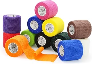 OK TAPE Self Adherent Cohesive Bandages Wrap 12Packs 2" x 5 Yards