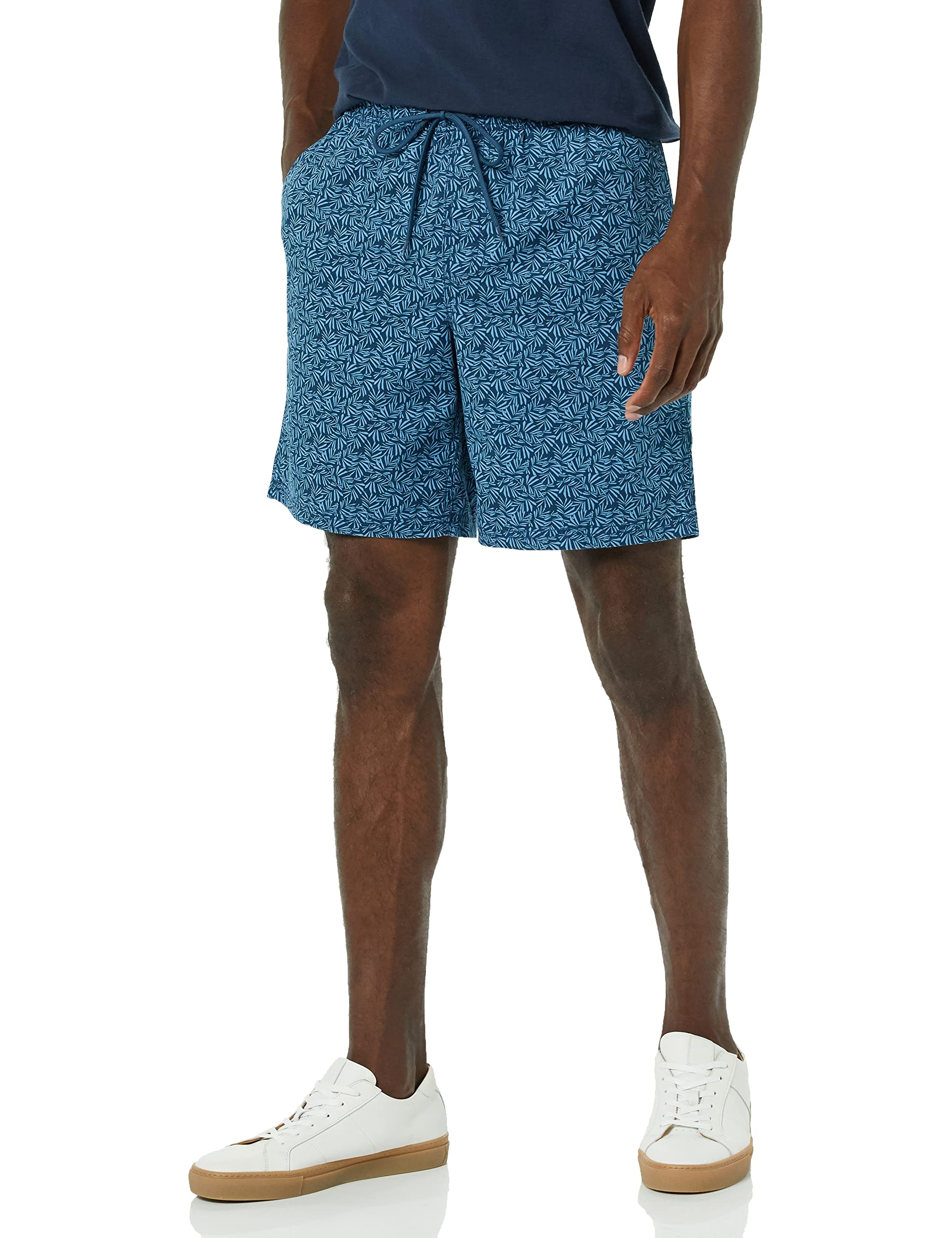 Amazon Essentials 8" Loose Fit Cotton Shorts with Elastic Waist and Drawstrings 