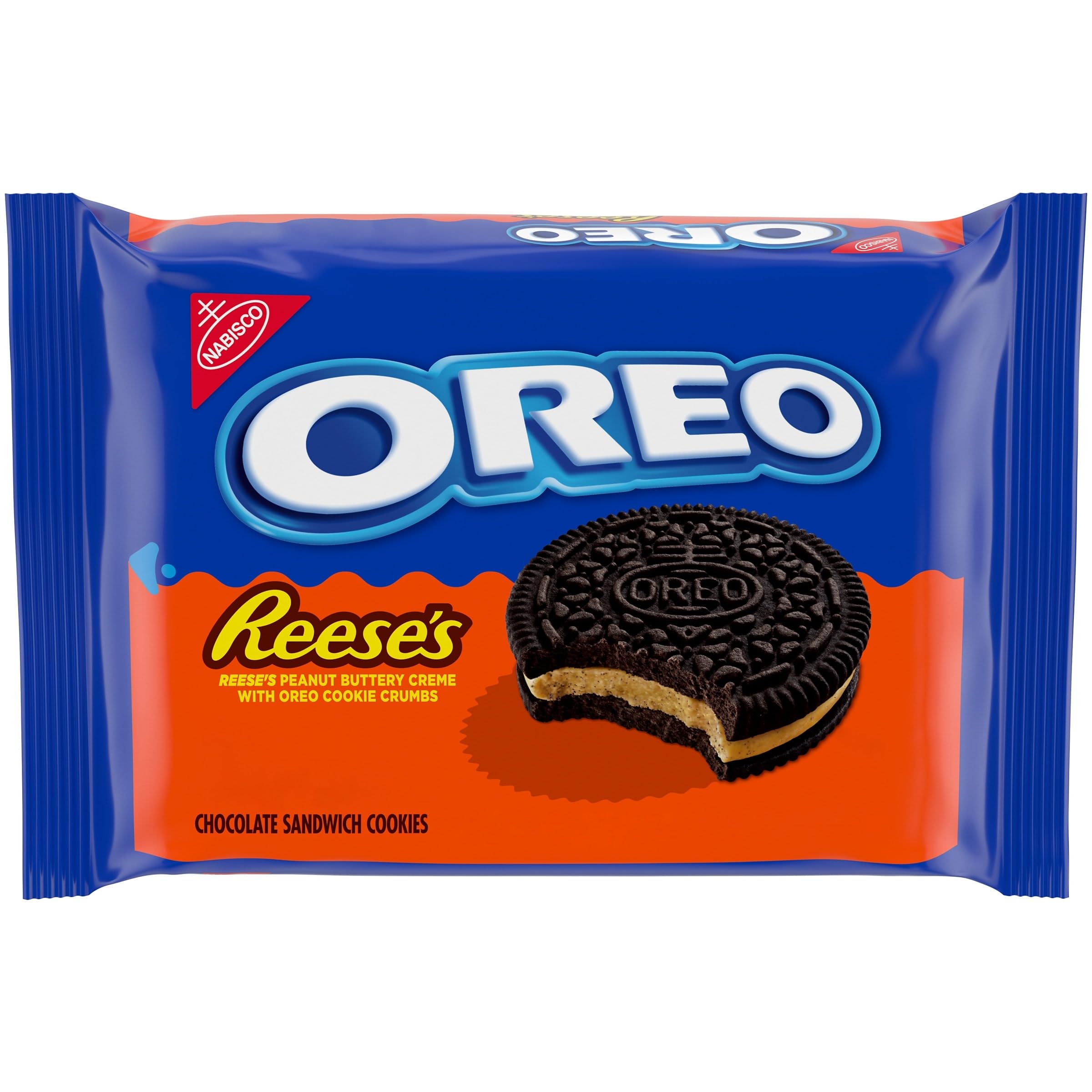 OREO REESE'S Peanut Buttery Creme Chocolate Sandwich Cookies, 12.35 oz | Certifi