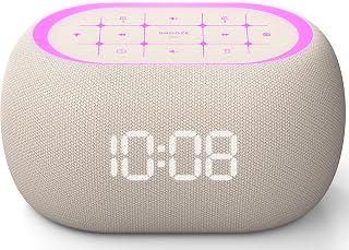 ANJANK Alarm Clock Radio with Dual Alarm for Bedroom, 7-Color Night Light,0-100% Dimmer, 8 Sounds + Gentle Light Wake UP,16-Level Volume,Bedside Digital FM Radio with Sleep Timer, Clock for Kids Teens