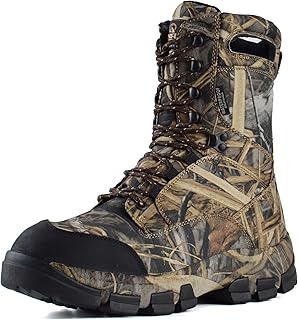 Men's 10" Waterproof Insulated Hunting Boots Lightweight Non-slip Hiking Boots, 400g Thinsulate
