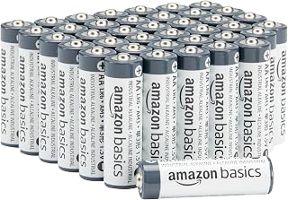Amazon Basics 40 x 1.5V AA Industrial Alkaline Batteries 5 Year Shelf Life